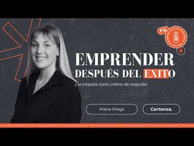 Ariana Onega en la charla entre emprendedores de Firmaway